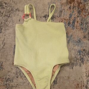 Old Navy Pastel Lime Textured One-Piece Swimsuit